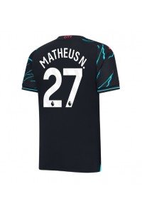 Fotbalové Dres Manchester City Matheus Nunes #27 Třetí Oblečení 2023-24 Krátký Rukáv